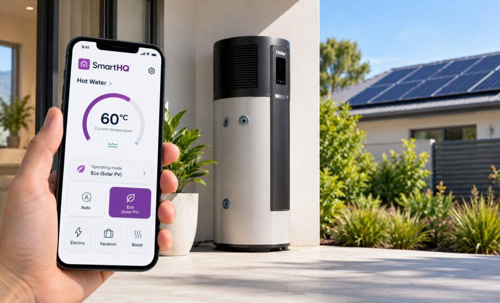 Haier heat pump SmartHQ system